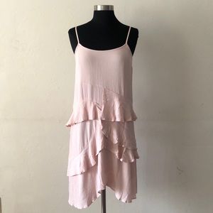 Topshop Blush Tiered Dress